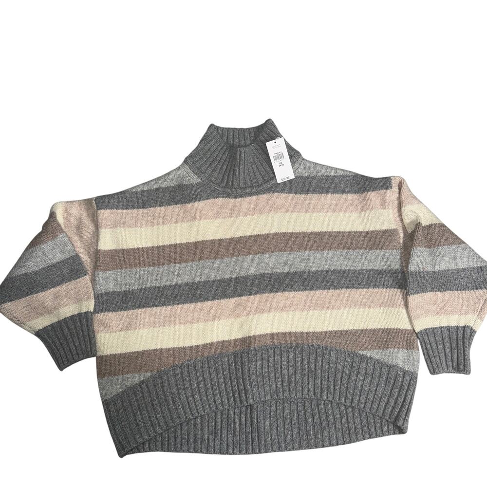 Gap Kids Girl XS (4-5) Sweater Stripped Mock Neck Holiday Causal Basic Everyday